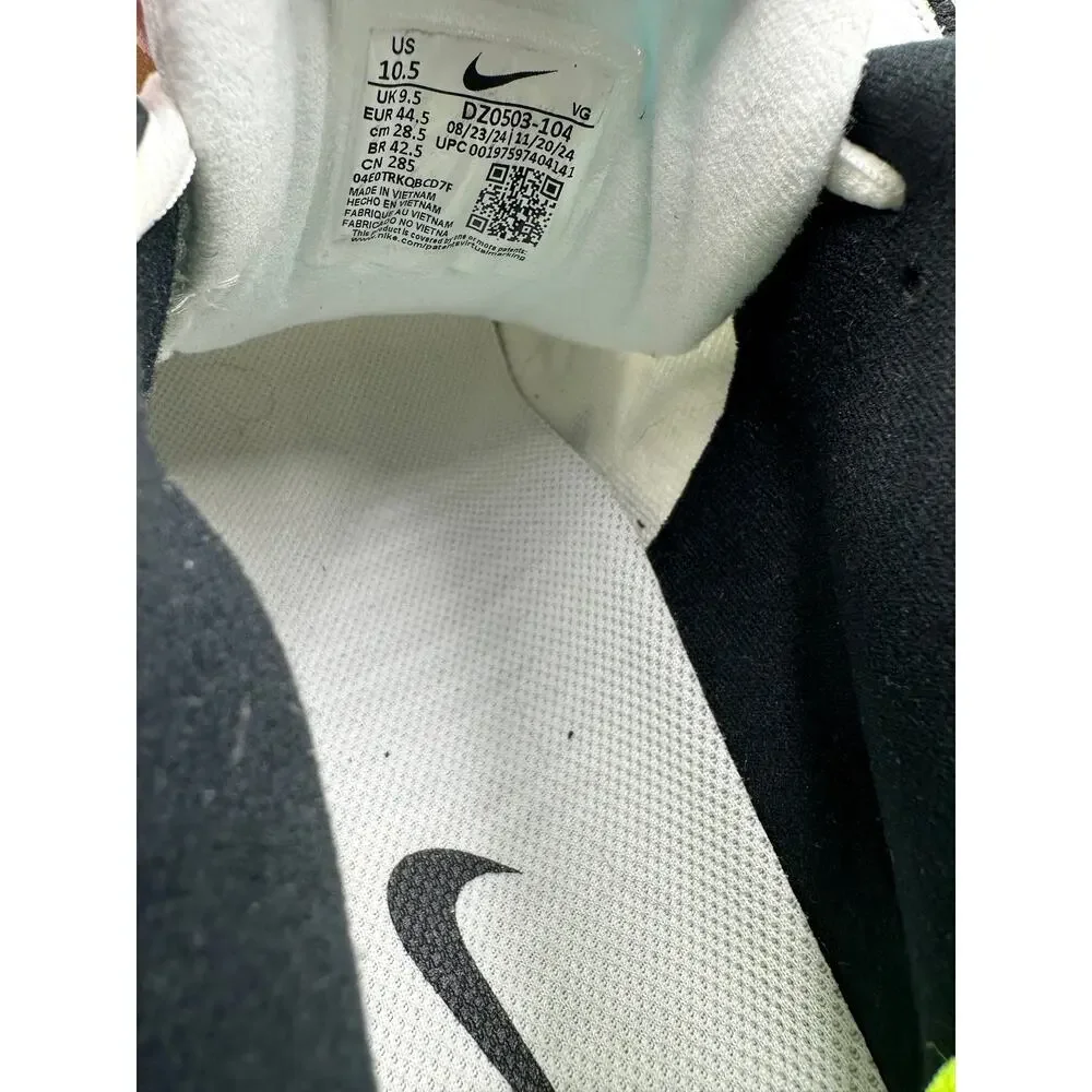 Mens Size 10.5 Nike Baseball Shoes Air Zoom Diamond Elite Turf White DZ0503-104